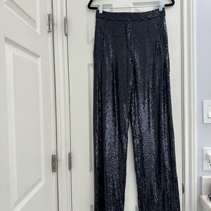 NWOT Sézane Martin pants navy sequin